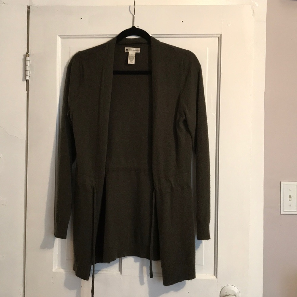 Olive green cardigan